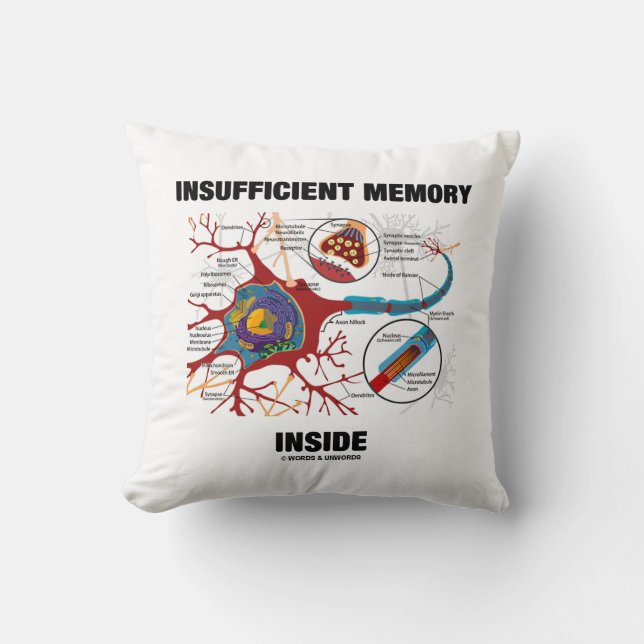Unzureichender Speicher (Neuron/Synapse) Kissen (Vorderseite)
