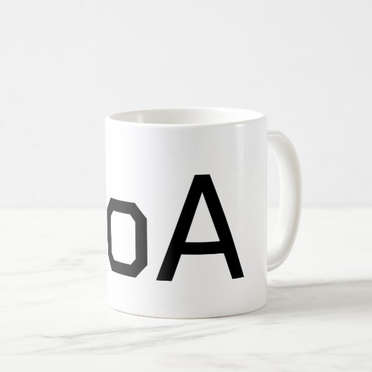 UoA UNIVERSITY Kaffeetasse (VorderseiteRechts)