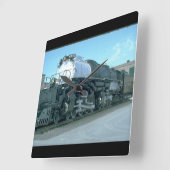 UP 4-8-8-4 "Big Boy" #4023_Trains Quadratische Wanduhr (Winkel)