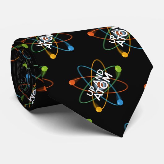 UP AND ATOM Wissenschaft Krawatte (Gerollt)