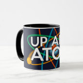 UP AND ATOM Wissenschaft Tasse (Vorderseite Links)