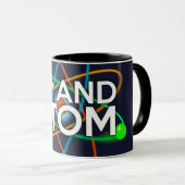UP AND ATOM Wissenschaft Tasse (VorderseiteRechts)