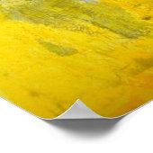 "Up and Down" Graue und gelbe Abstrakte Art Poster (Ecke)