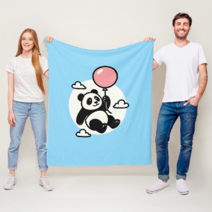 Up & Away Panda – Vin Zzep Art - T-Shirt Fleecedecke