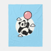 Up & Away Panda – Vin Zzep Art - T-Shirt Fleecedecke (Vorderseite)