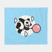 Up & Away Panda – Vin Zzep Art - T-Shirt Fleecedecke (Vorderseite (Horizontal))