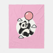 Up & Away Panda - Vin Zzep Kunst - T - Shirt Fleecedecke (Vorderseite)