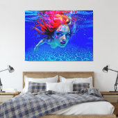 “Up Close and Personal” - A Chromatic Portrait Leinwanddruck (Insitu (Schlafzimmer))