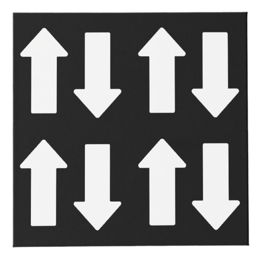 Up Down Wood Cube Decor Würfel (Vorderseite)