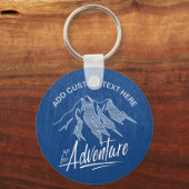 Up for Adventure Mountains White ID358 Schlüsselanhänger (Vorderseite)