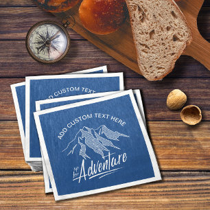 Up for Adventure Mountains White ID358 Serviette