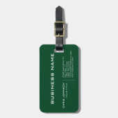 Up Forest Green Moderne Beruflich zeitgenössisch Gepäckanhänger (Vorderseite vertikal)