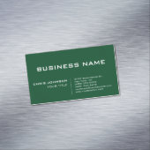 Up Forest Green Moderne Beruflich zeitgenössisch Magnetische Visitenkarte (Beispiel)