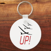 UP ! Glider Sailplane Schlüsselanhänger (Vorderseite)