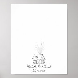 Up House Fingerprint Gästebuch