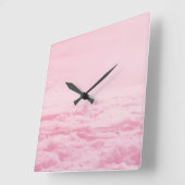 Up in the Dreamy Clouds 8 Quadratische Wanduhr (Winkel)
