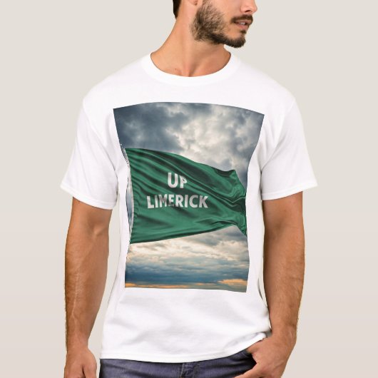 "Up Limerick" G.A.A. thematischer T - Shirt (Vorderseite)