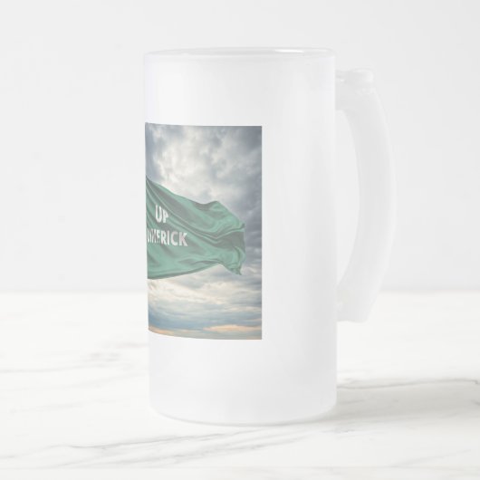 "Up Limerick" Mattglas Bierglas (VorderseiteRechts)