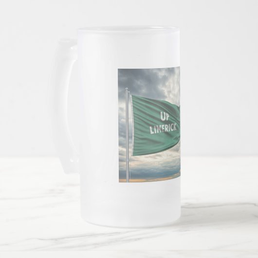 "Up Limerick" Mattglas Bierglas (Vorderseite Links)