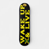 UP & LIVE 7 3/4" Skateboard Deck geweckt (Vorne)