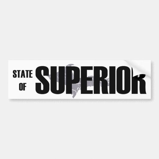 UP Michigan Staat Superior Autoaufkleber (Vorne)
