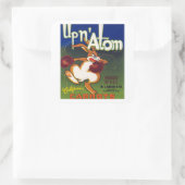 Up n' Atom California Carrots Quadratischer Aufkleber (Tasche)