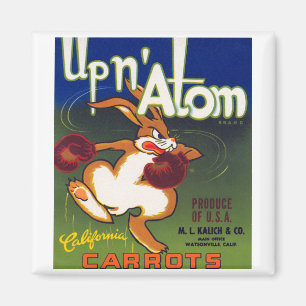 Up n' Atom Kalifornische Karotten Magnet