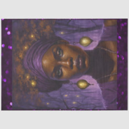 Up Nah African American Bayou Queen Seidenpapier