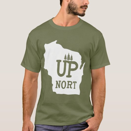 Up Nort    WisconsinYooper Up North T-Shirt (Vorderseite)