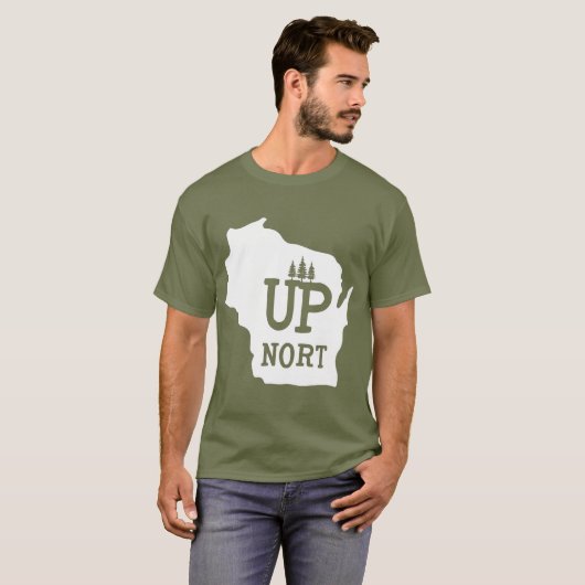 Up Nort WisconsinYooper Up North T-Shirt (Vorne ganz)