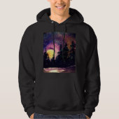 UP North Hoodie, Original Malerei von Pamela Kivi Hoodie (Vorderseite)