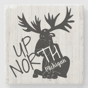 Up North Moose Steinuntersetzer