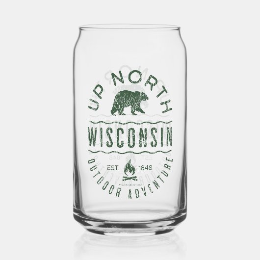 Up North Wisconsin Dosenglas (Rückseite)