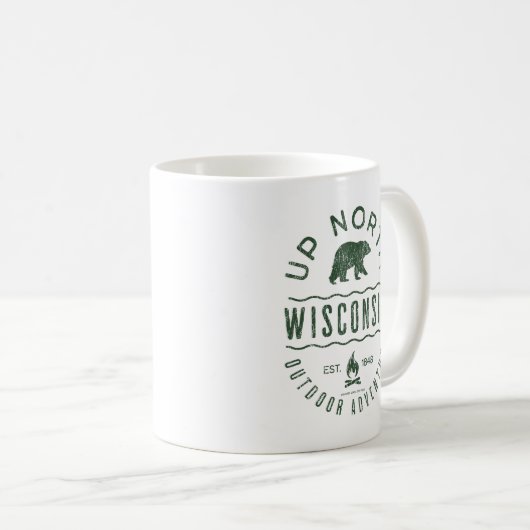Up North Wisconsin Kaffeetasse (VorderseiteRechts)