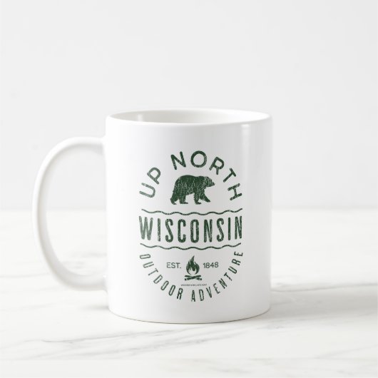 Up North Wisconsin Kaffeetasse (Links)