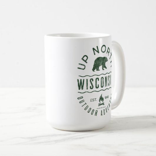 Up North Wisconsin Kaffeetasse (VorderseiteRechts)