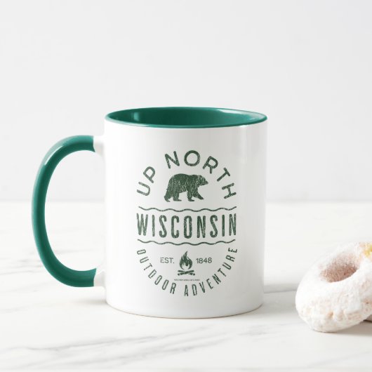 Up North Wisconsin Tasse (Mit Donut)
