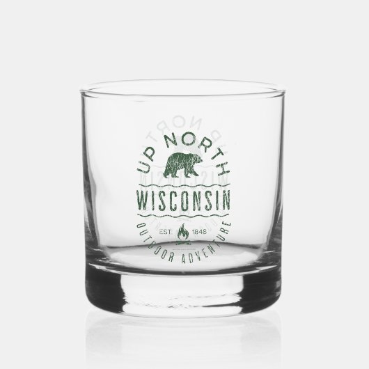Up North Wisconsin Whiskyglas (Rückseite)