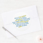 UP-Syndrom Runder Aufkleber (Umschlag)