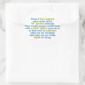 UP-Syndrom Runder Aufkleber (Tasche)