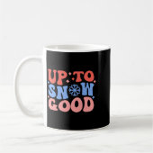 Up To Snow Good Fun Winter Design Kaffeetasse (Links)