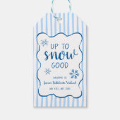 Up To Snow Good Winter Snowflake Bachelorette  Geschenkanhänger (Vorderseite)