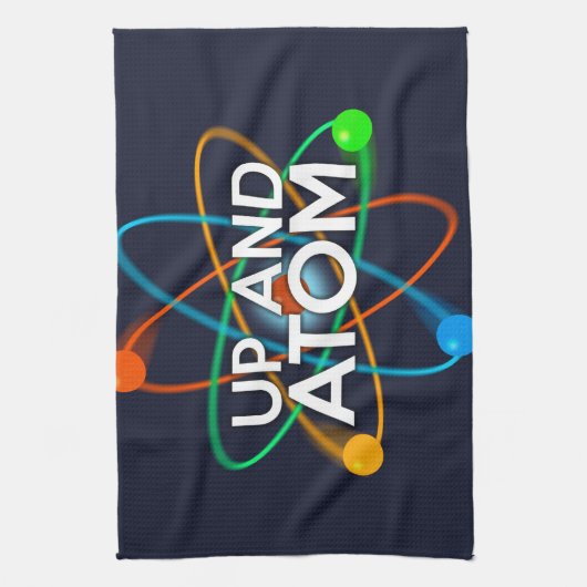 UP- UND ATOM-Wissenschaft Geschirrtuch (Vertikal)