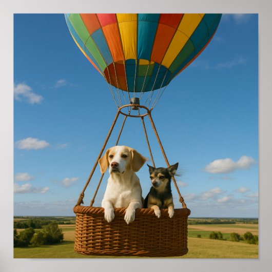 "Up, Up and Away" Poster (Vorne)