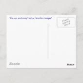 "Up, up and away" Postkarte (Rückseite)