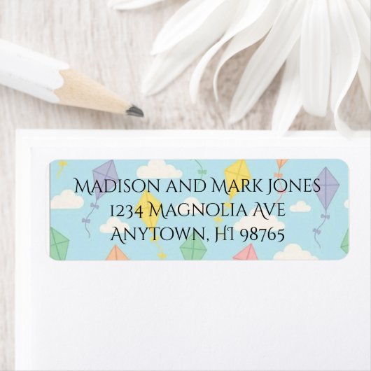 Up, Up and Away Return Address Label (Insitu)