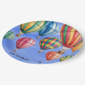 Up Up & Away 1st. Birthday Party  Pappteller (Schrägansicht)