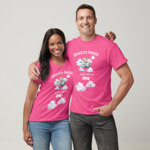 Up, Up und Celebrate: Teddys Geburtstags-T - Shirt