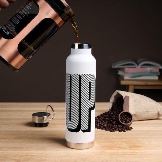 UP Wasserflasche Trinkflasche (Kaffee (gedreht))