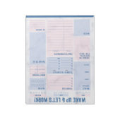 Up & Work Notepad geweckt Notizblock (Rotiert)
